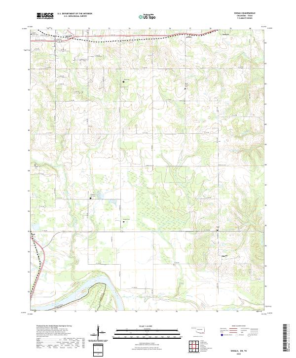 Shoals 2022 topographic map thumbnail