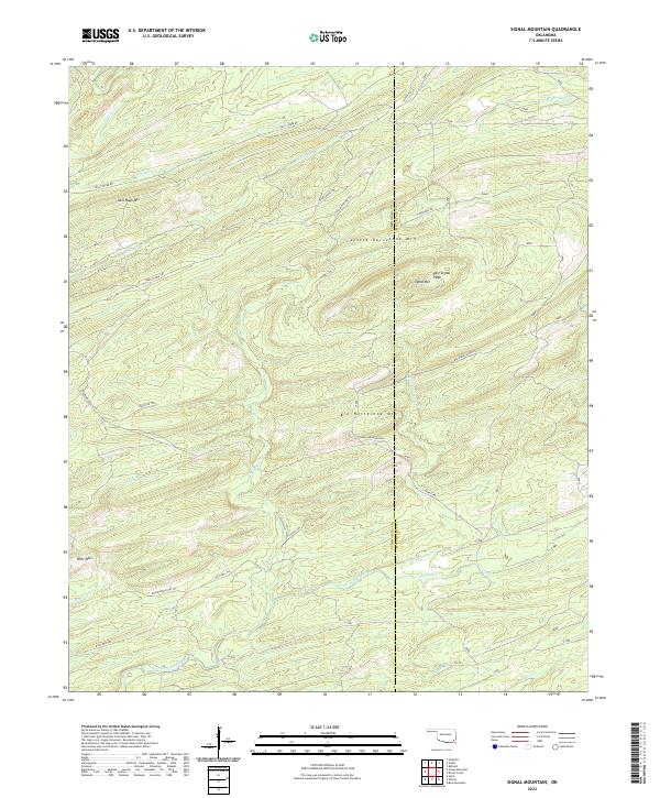 Signal Mountain 2022 topographic map thumbnail