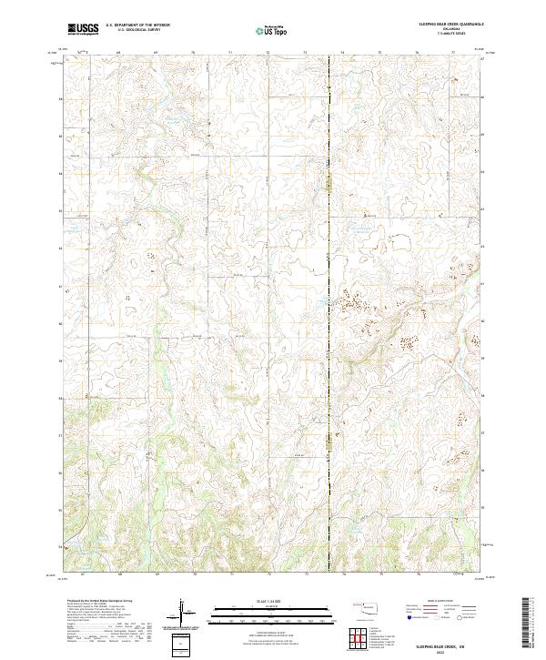 Sleeping Bear Creek topographic map thumbnail