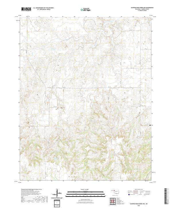 Sleeping Bear Creek NW topographic map thumbnail
