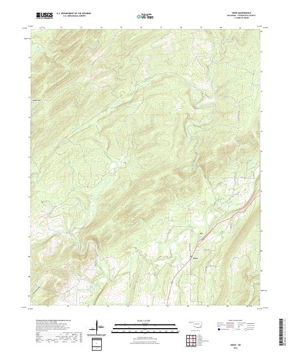 Snow 2022 topographic map thumbnail