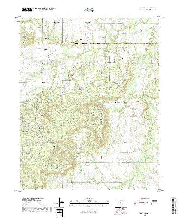 Spanish Peak 2022 topographic map thumbnail