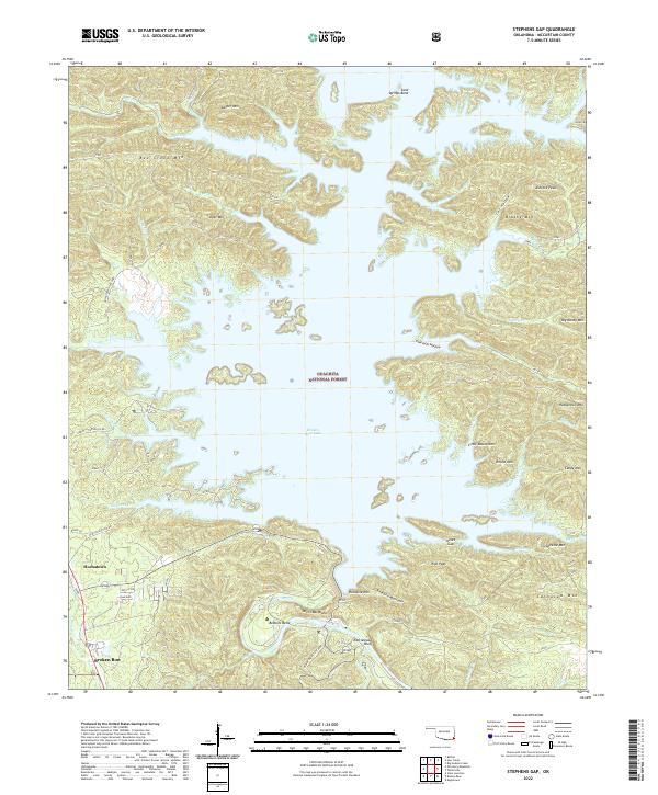 Stephens Gap topographic map thumbnail