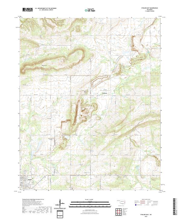 Stigler East topographic map thumbnail