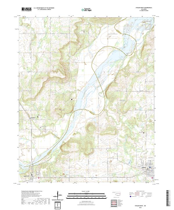 Stigler West 2022 topographic map thumbnail