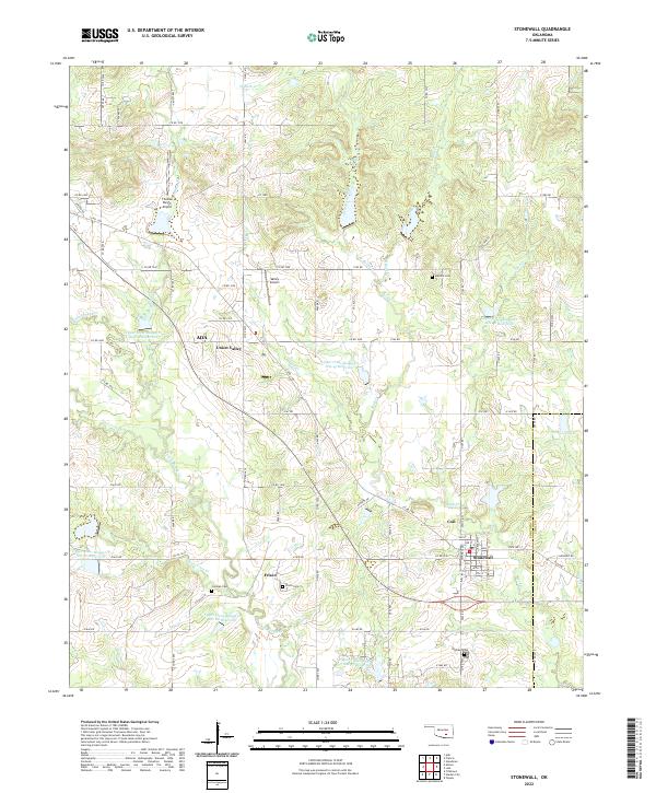 Stonewall 2022 topographic map thumbnail