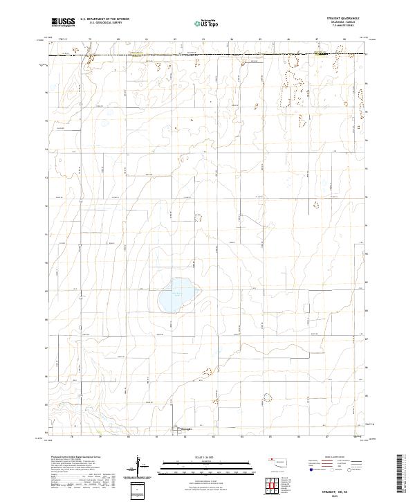 Straight 2022 topographic map thumbnail
