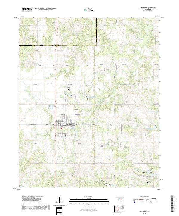 Stratford 2022 topographic map thumbnail