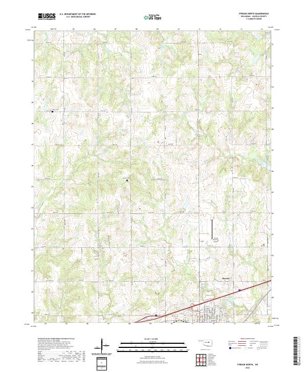 Stroud North topographic map thumbnail