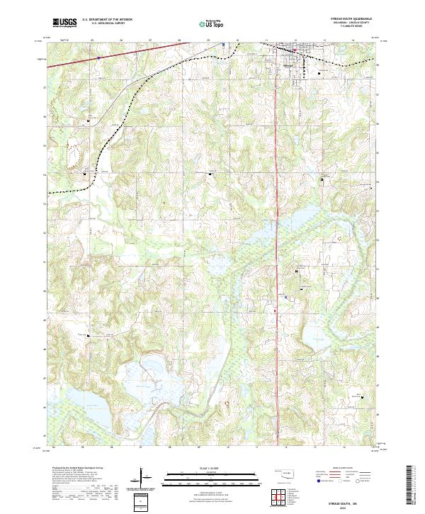Stroud South topographic map thumbnail