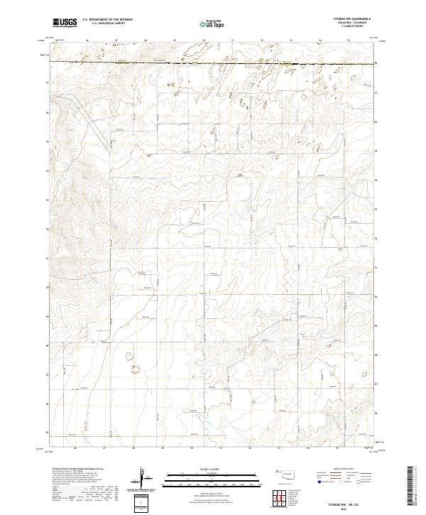 Sturgis NW 2022 topographic map thumbnail