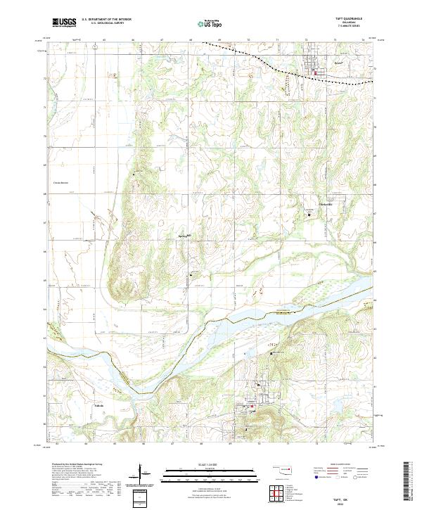 Taft 2022 topographic map thumbnail