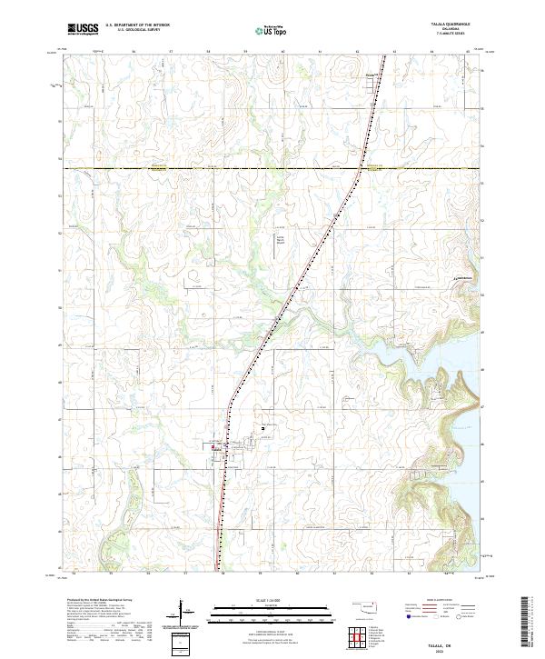 Talala 2022 topographic map thumbnail