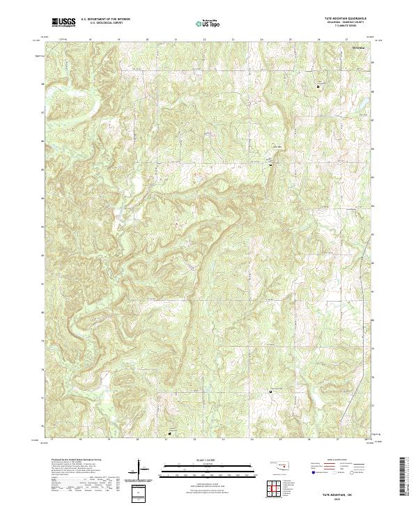 Tate Mountain 2022 topographic map thumbnail