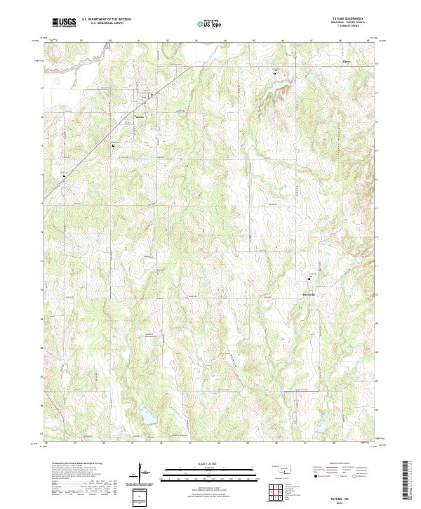 Tatums 2022 topographic map thumbnail