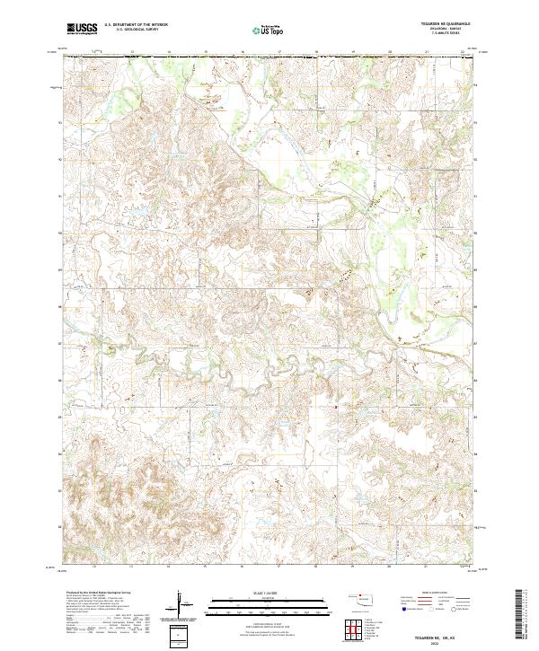 Tegarden NE 2022 topographic map thumbnail