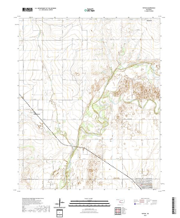 Tipton 2022 topographic map thumbnail