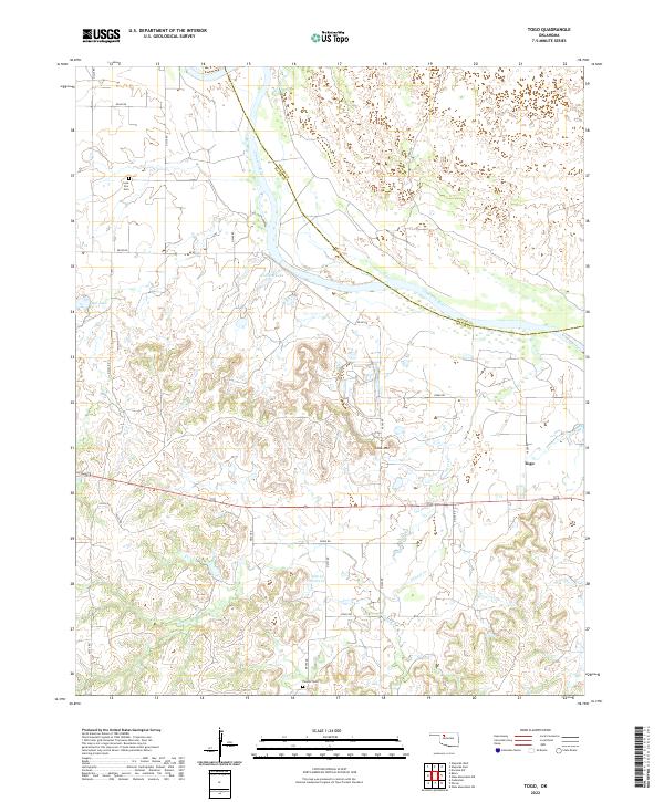 Togo 2022 topographic map thumbnail