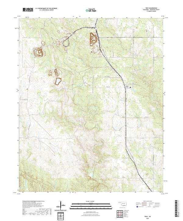 Troy 2022 topographic map thumbnail