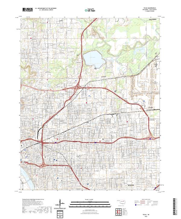 Tulsa 2022 topographic map thumbnail