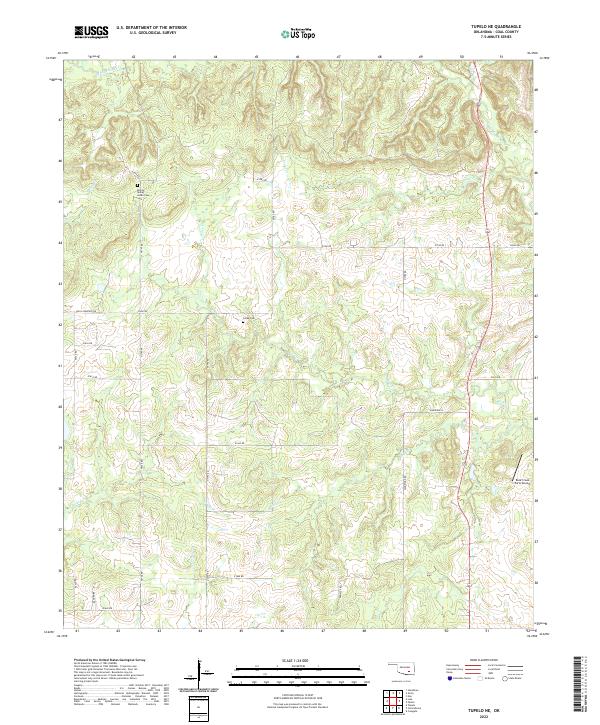 Tupelo NE topographic map thumbnail