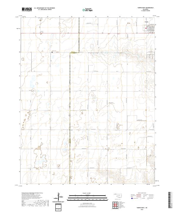 Turpin West 2022 topographic map thumbnail
