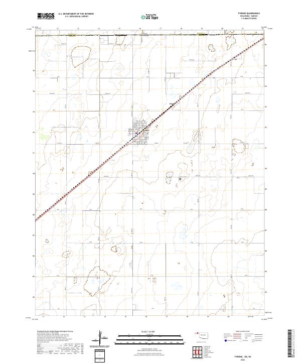 Tyrone 2022 topographic map thumbnail