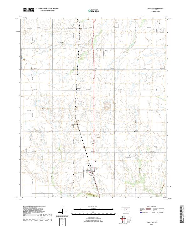 Union City 2022 topographic map thumbnail
