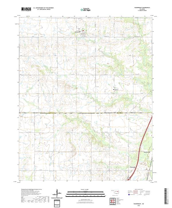 Wainwright 2022 topographic map thumbnail