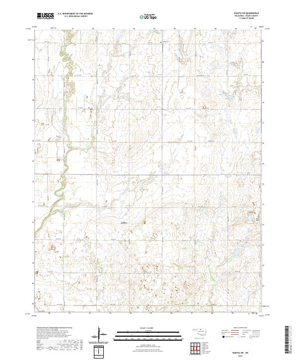 Wakita SW topographic map thumbnail