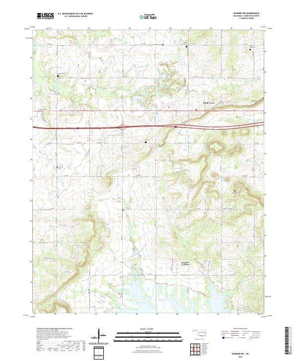 Warner NW topographic map thumbnail