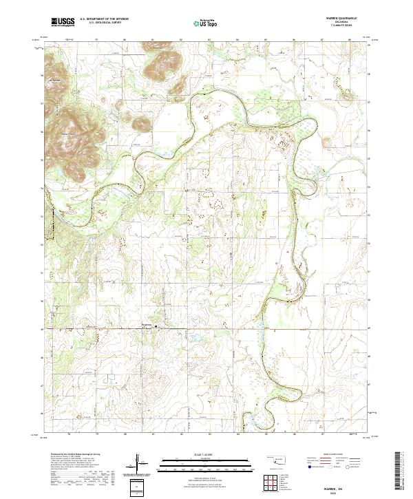 Warren 2022 topographic map thumbnail