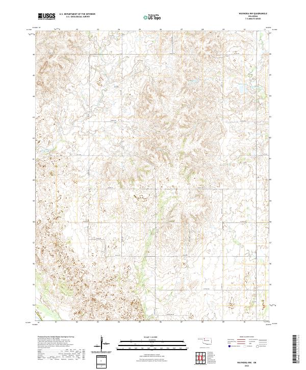 Waynoka NW topographic map thumbnail