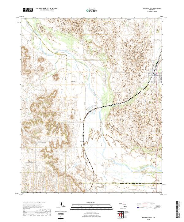 Waynoka West topographic map thumbnail