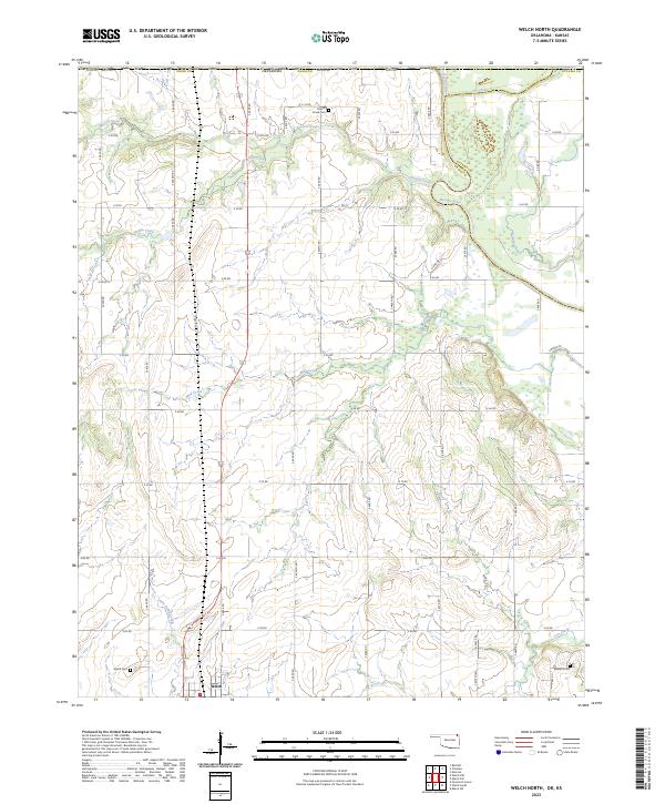 Welch North 2023 topographic map thumbnail