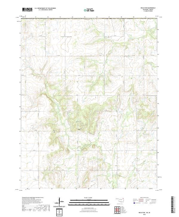 Welch NW 2022 topographic map thumbnail