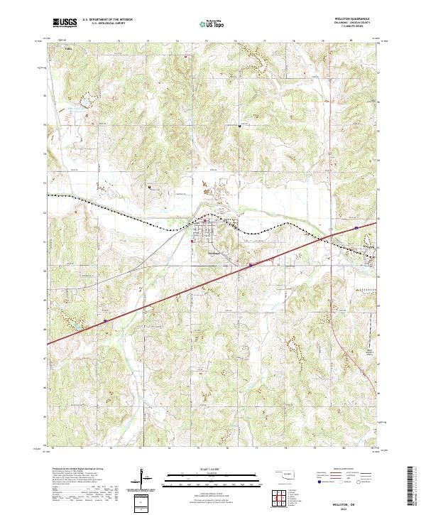 Wellston 2022 topographic map thumbnail
