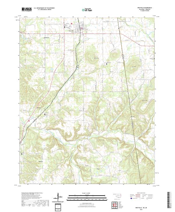 Westville 2022 topographic map thumbnail