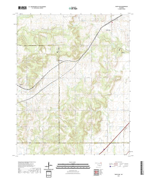 White Oak 2022 topographic map thumbnail
