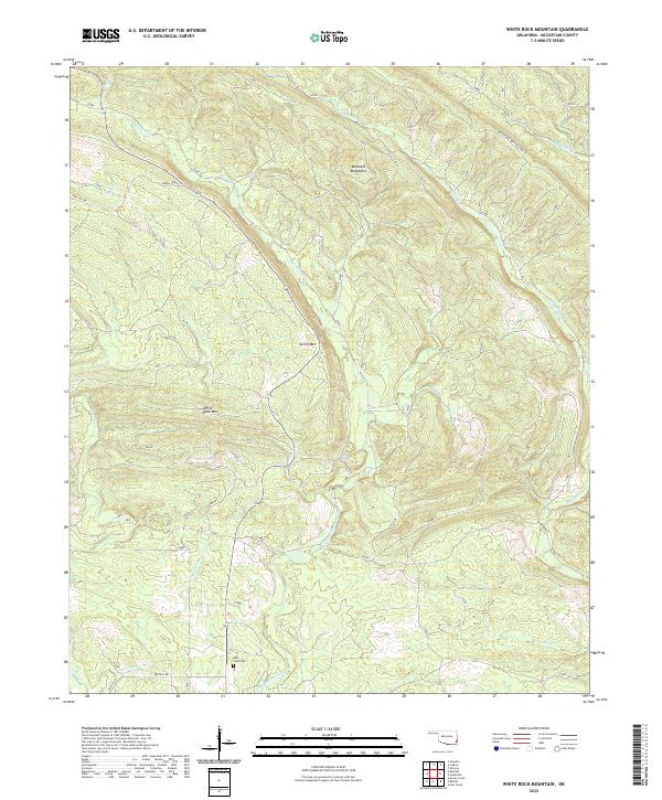 White Rock Mountain topographic map thumbnail