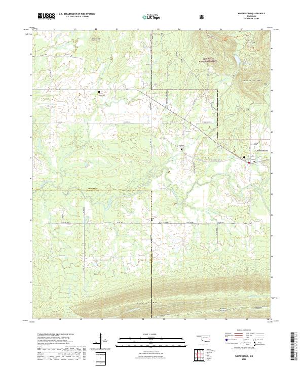 Whitesboro 2022 topographic map thumbnail