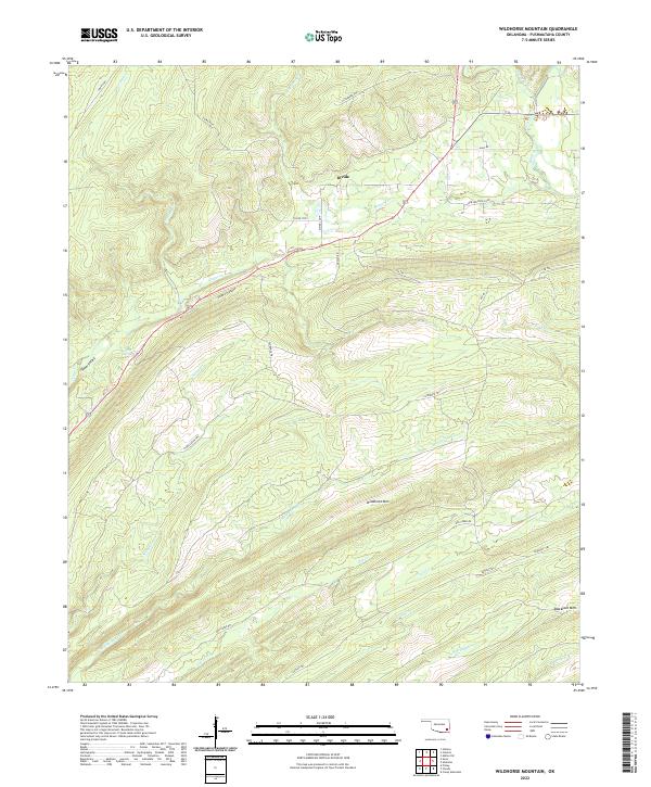 Wildhorse Mountain topographic map thumbnail