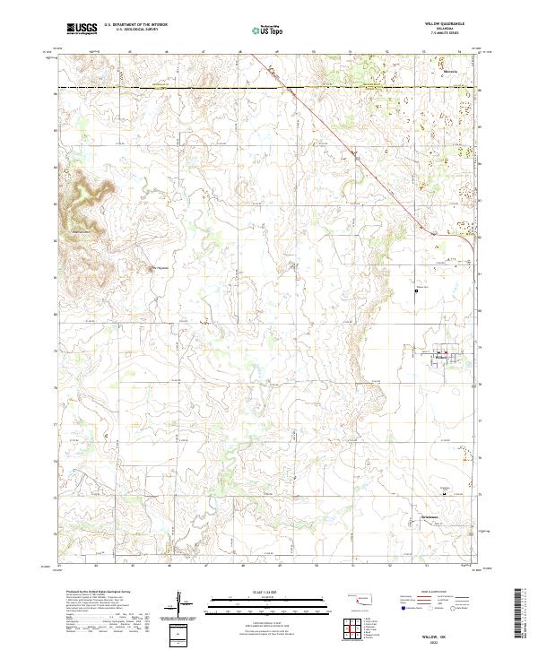Willow 2022 topographic map preview