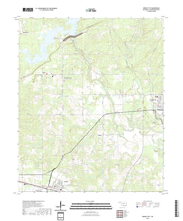 Wright City topographic map thumbnail