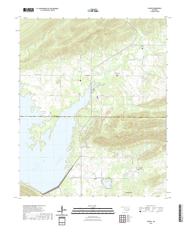 Yanush 2022 topographic map thumbnail