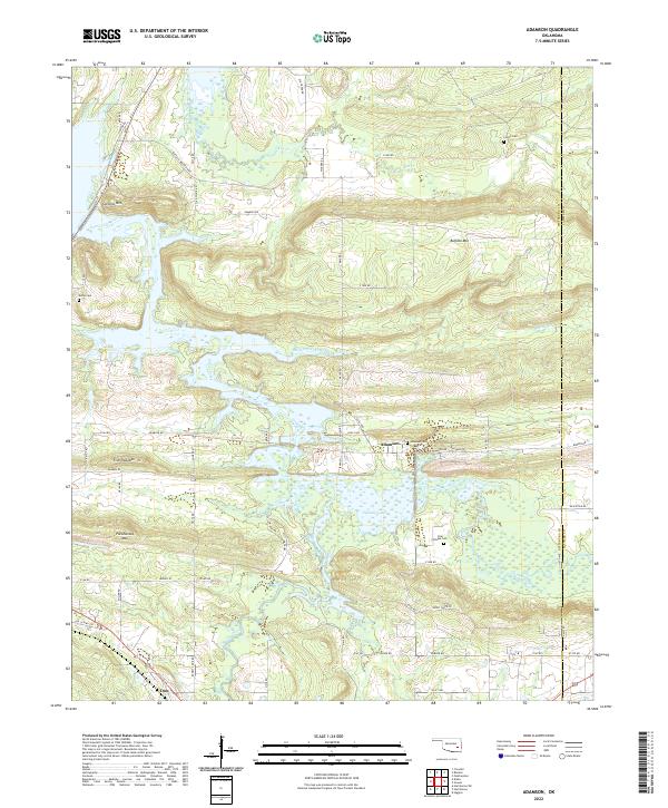 Adamson topographic map thumbnail