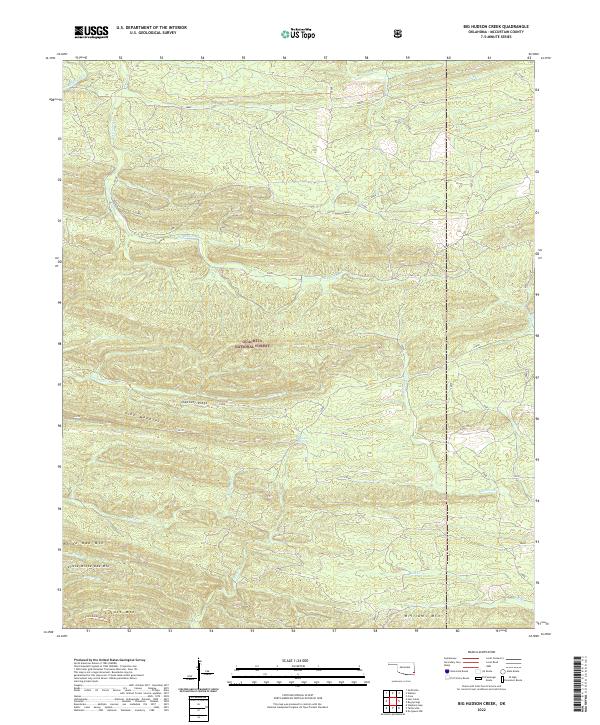 Big Hudson Creek topographic map thumbnail