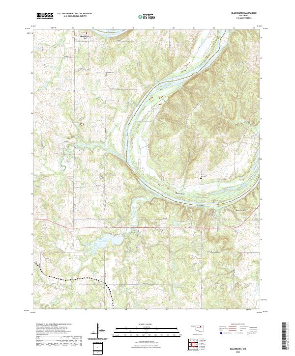 Blackburn topographic map thumbnail