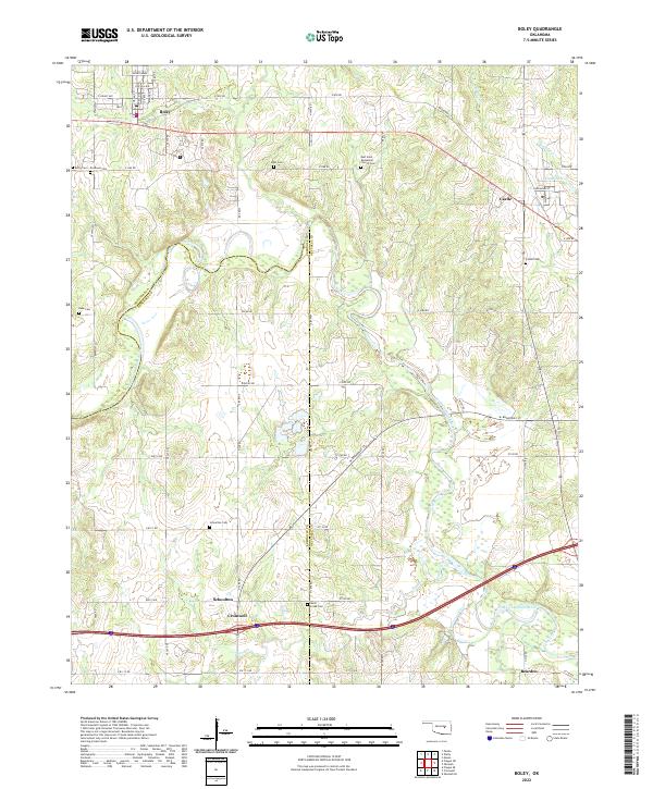 Boley topographic map thumbnail