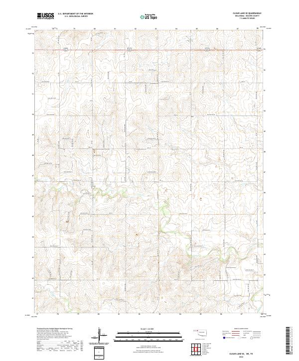 Clear Lake SE topographic map thumbnail